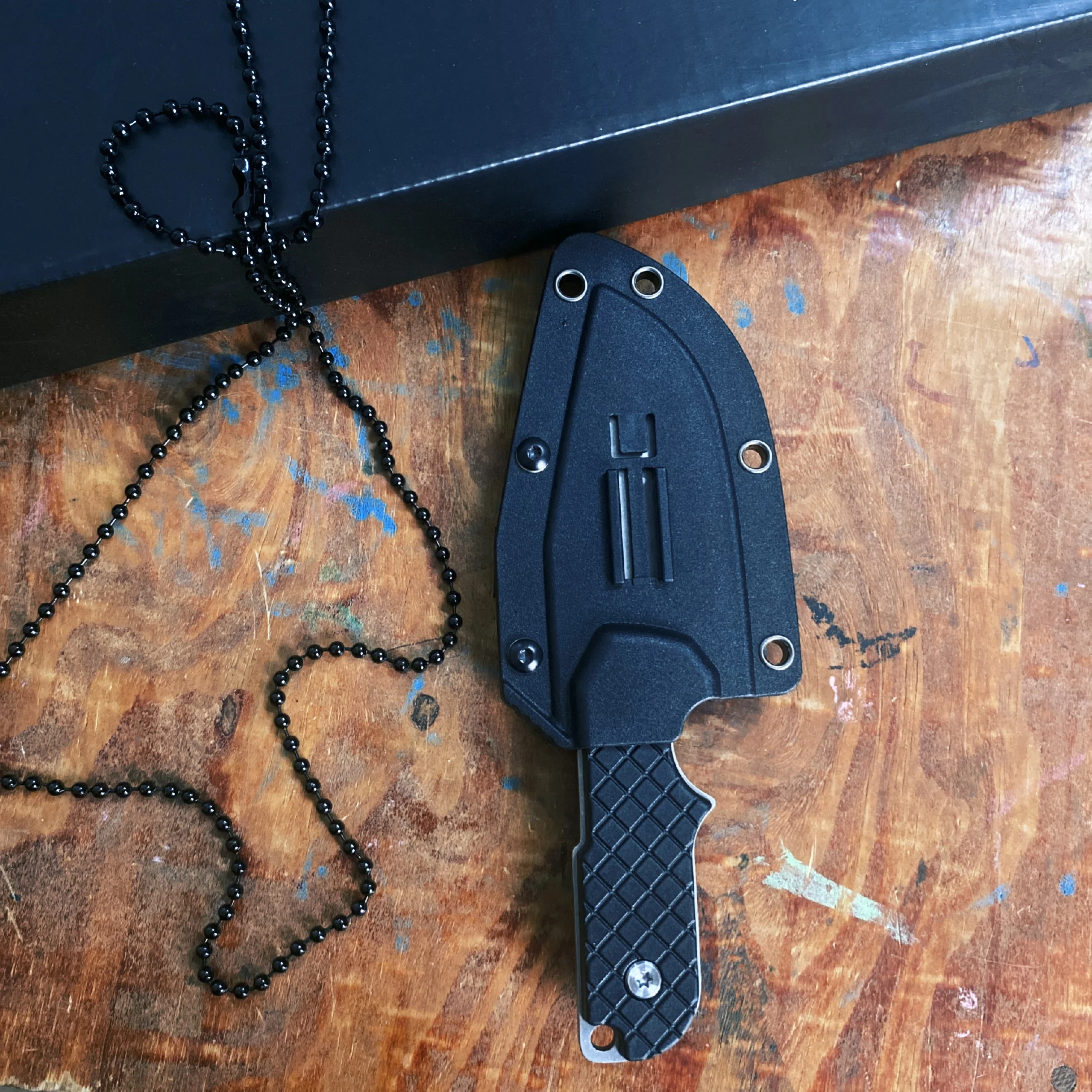 Cuchillo EDC de supervivencia recto full tang con funda kydex - imagen 5