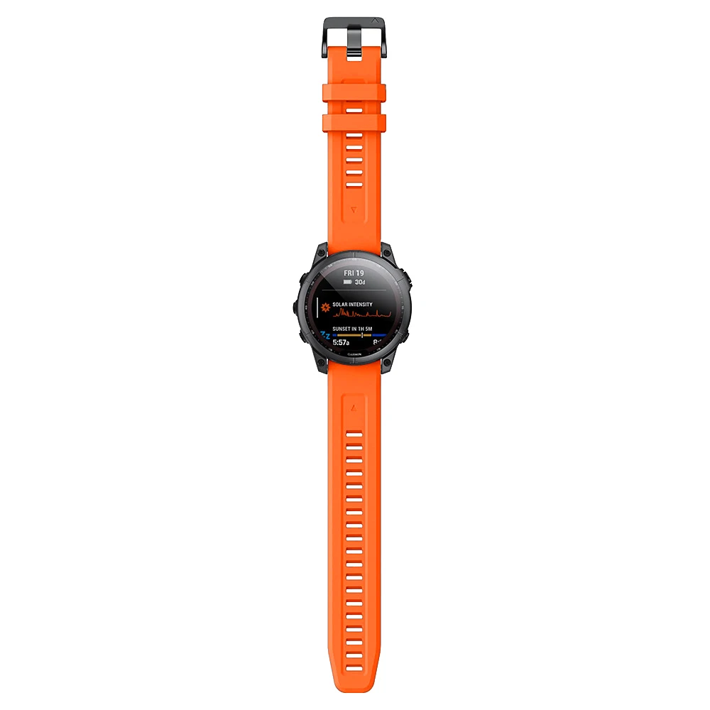 حزام سيليكون QuickFit لساعة Garmin ، سوار ساعة ، سوار لساعة Garmin Fenix 7 ، 7X ، 5Plus ، 6XPro ، Enduro 2 ، Gen 2 ، 22