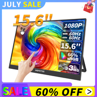 HGFRTEE 15.6 Inch Touch Portable Monitor ADS-IPS 1920*1080P 300cd/m2 Extended Display for Laptop Second Screen XBox PS4/ 5