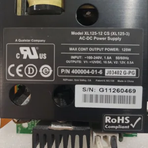Power supply XL125-12 CS (XL125-3) V1 12VDC, 10.5A/V2, 12V, 0.5A, for N2POWER XL125-12cs 8 Main Sales Linear amplifier HF PX 12V - №6