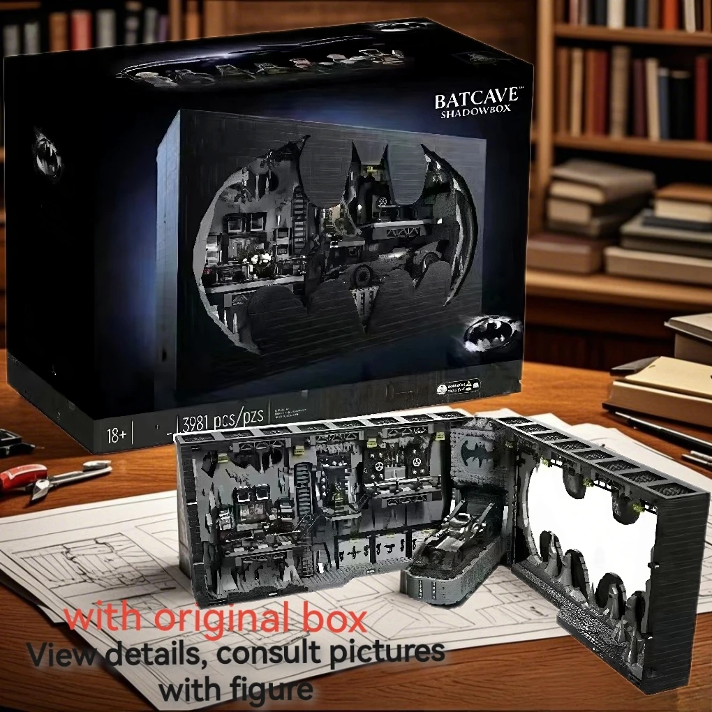 

With Original box 76252 Batcave Shadow Box Classic 1989 Model Building Blocks Bricks Birthday，Halloween，Christmas Gifts