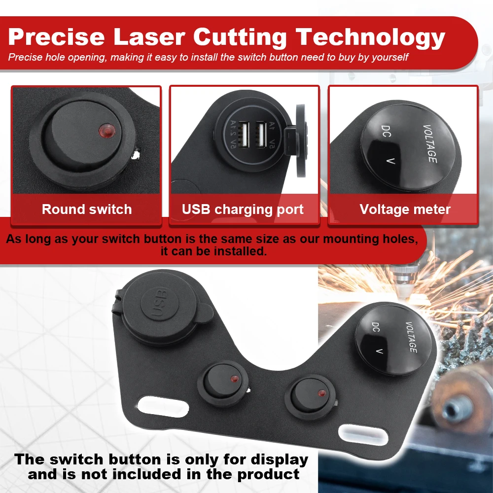 Fit For Suzuki V-strom 800 2023 2024 2025 V-strom800 Motorcycle Black Dash Bare Panel Cover Protector Aluminum Auxiliary Shelves