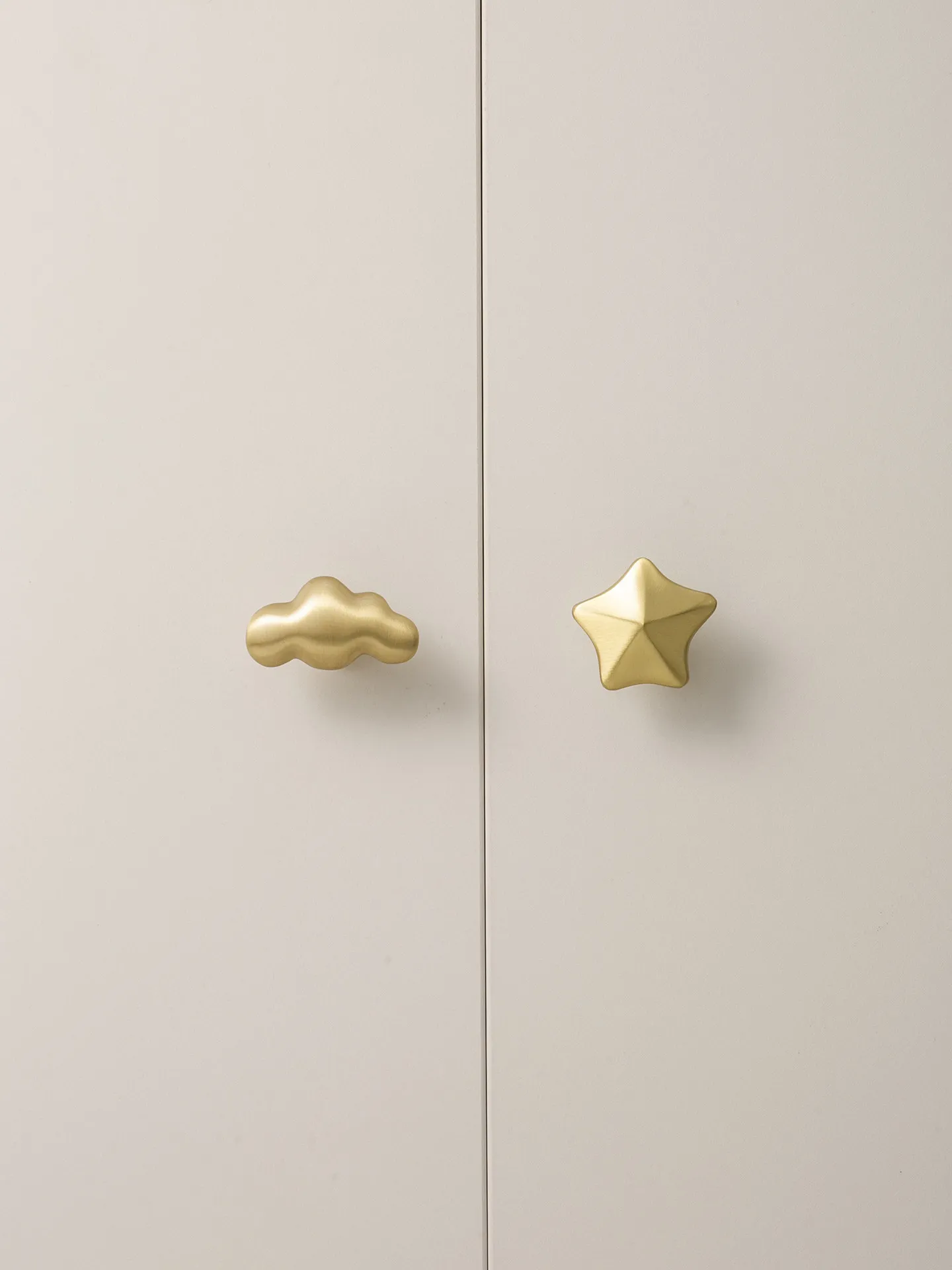 Children's Room Cabinet Door Pulls Handle Star Cloud Cute Drawer Wardrobe Door Knob Small Handle
