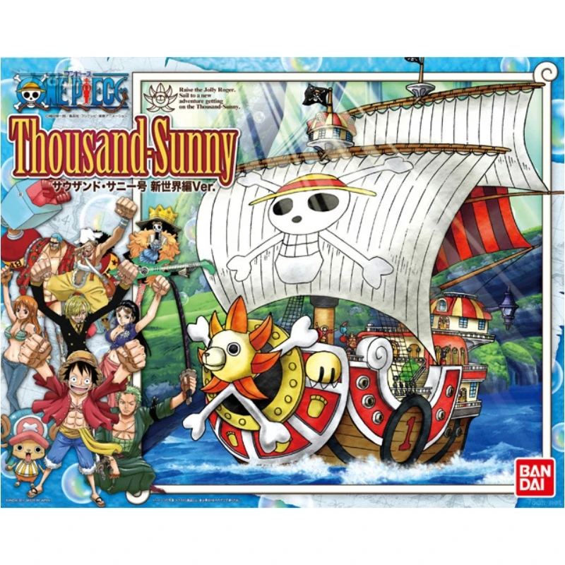 

Bandai Original Thousand-Sunny ONE PIECE Anime Assembly Model Kit Toys Collectible Gifts For Children