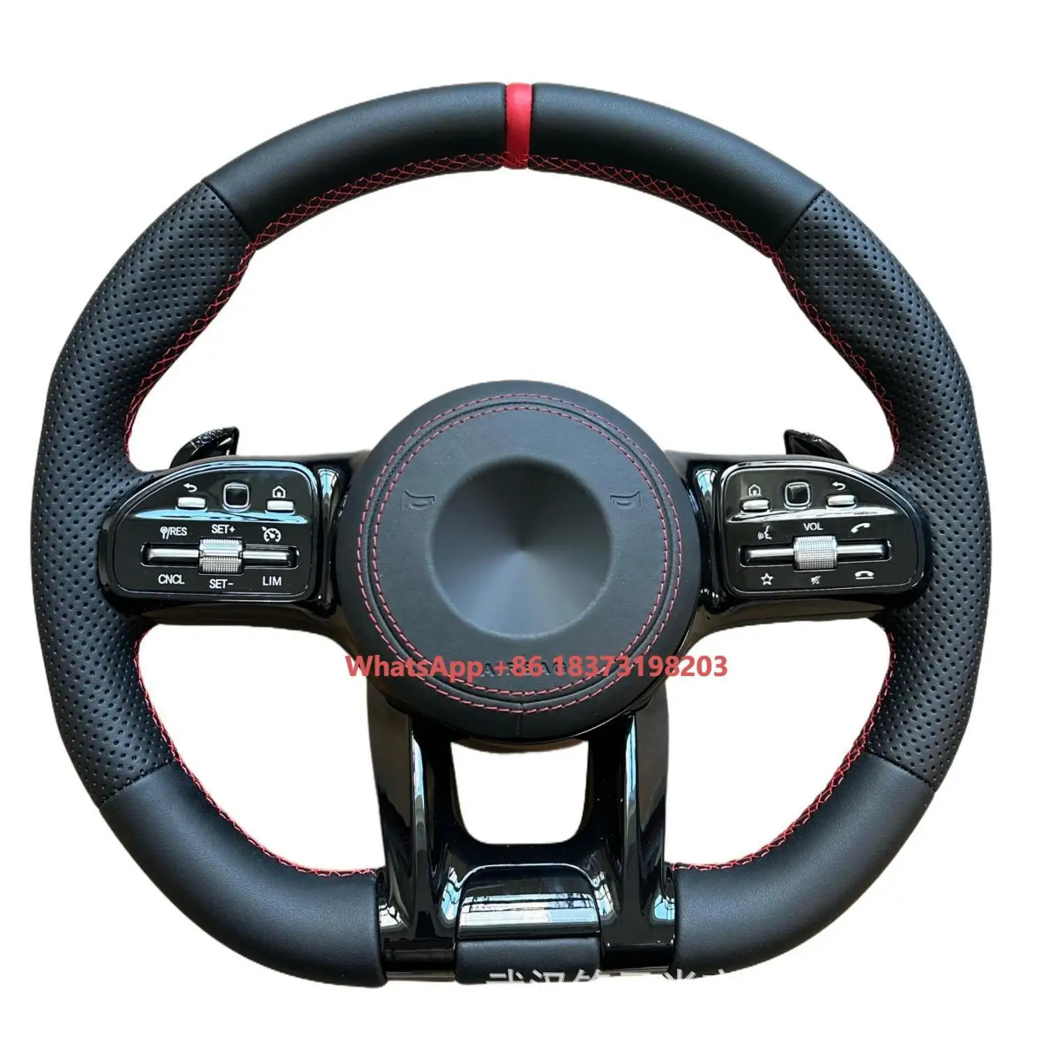 

Assembly Full Leather Car Steering Wheel for Mercedes-Benz W204 W205 W211 W212 W214 W215 AMG GLE CLA