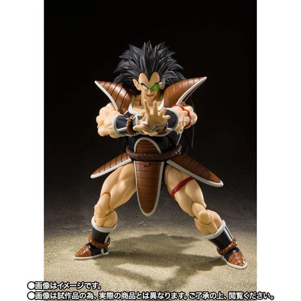 In magazzino originale Bandai shfiguards Dragon Ball Z Raditz Figure Anime Genuine Action Model Toy