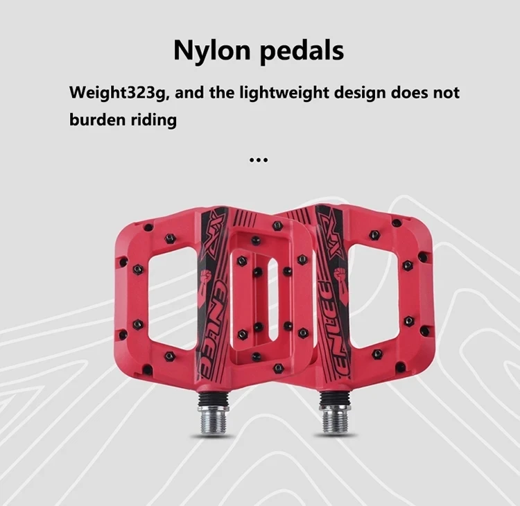 Mountainbike ultraleichtes Nylon Plattform pedal für Fahrrad Fuß stütze Clipless Pedale Flach lager Fuß stütze MTB Fuß stütze Radfahren – Detail 4