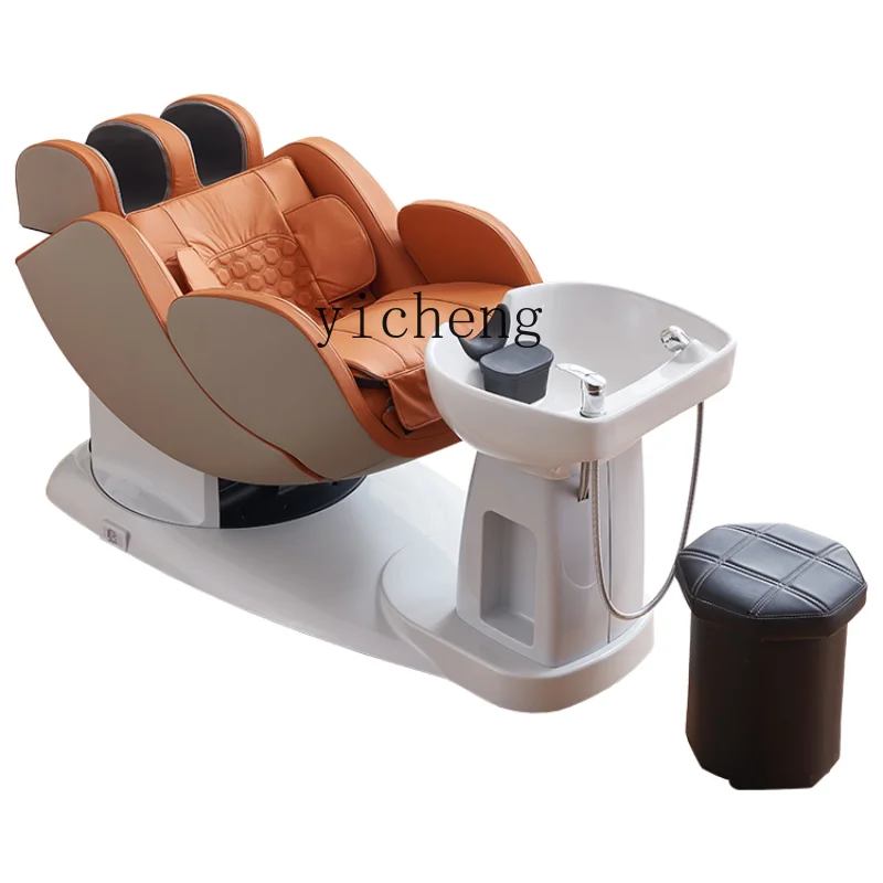 ZC Intelligent Electric Massage Flushing Bed Scalp Care Hair Care Chair Multifunctional Head Therapy Shampoo Chair