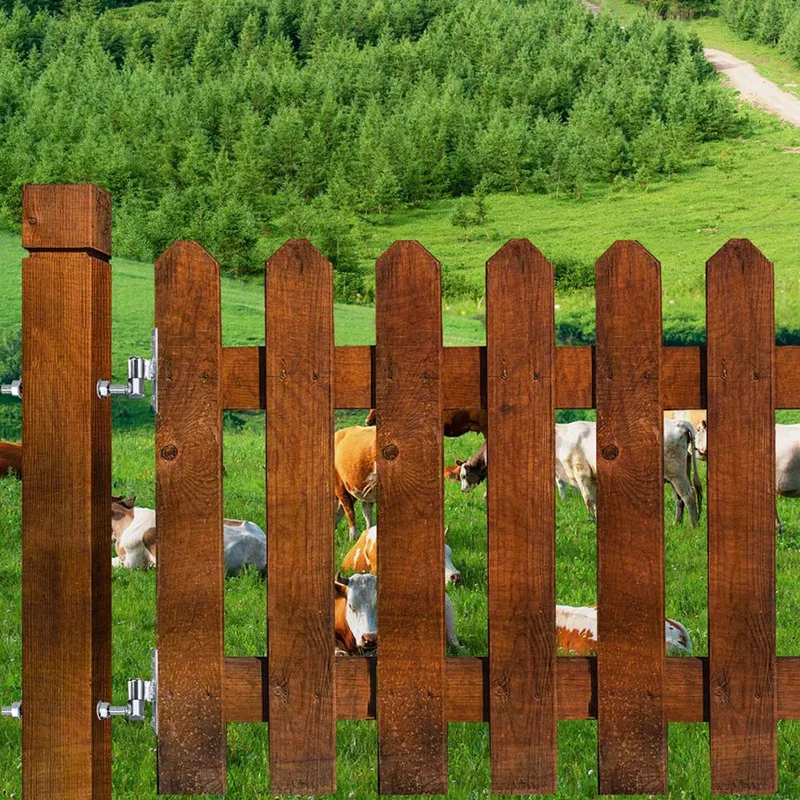 Heavy Duty Gate Hinges For Wood & Metal Gates, 8 Inch J Bolt Hinge, 2-Pack - Ideal For Farm & Barn Gates