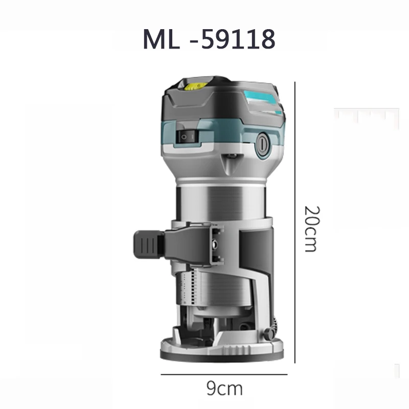 เครื่องตัดแต่งไม้ไฟฟ้าเครื่องแกะสลักไม้แบบ ML-59118 220V หลุม