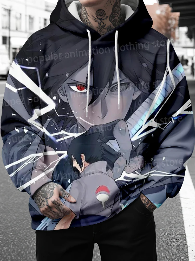 

Naruto Naruto Sasuke Kakashi hoodie anime 3d print autumn and winter outdoor casual sweater hoodie for men and women