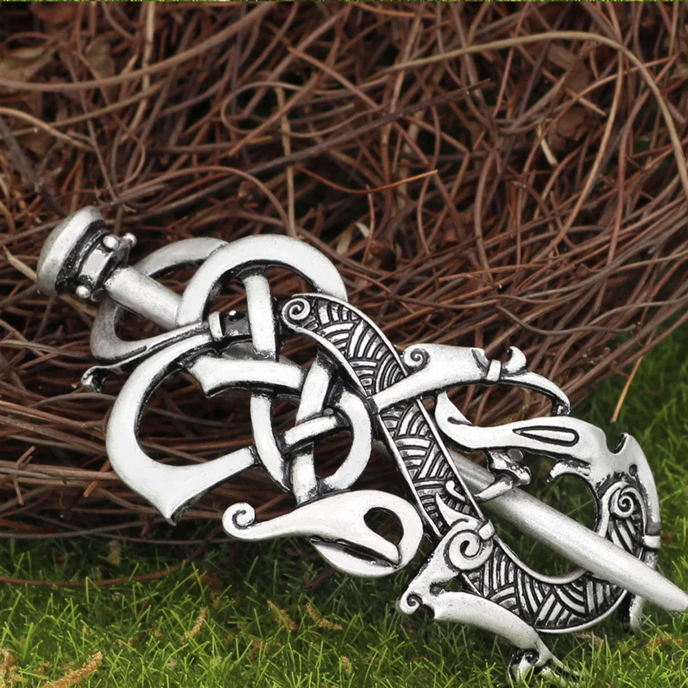 

2pcs Vintage Hairpin Premium Metal Clip Retro Decor For Women Party Cosplay Costume Accessories Hair Slide Hair Clips