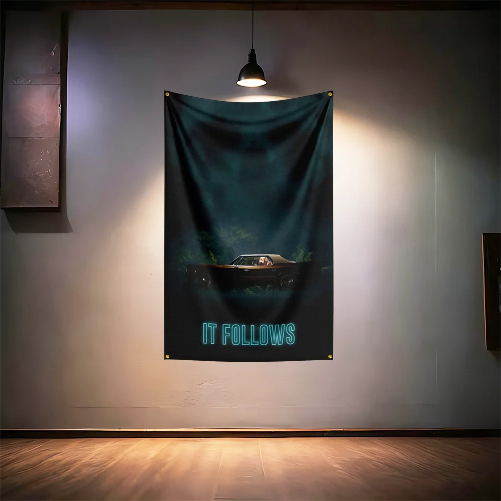 It-Followss Horror Movie Fans Flag 3x5ft 90x150cm For Room Bar Man Cave Home Wall Decor Banner - Image 3