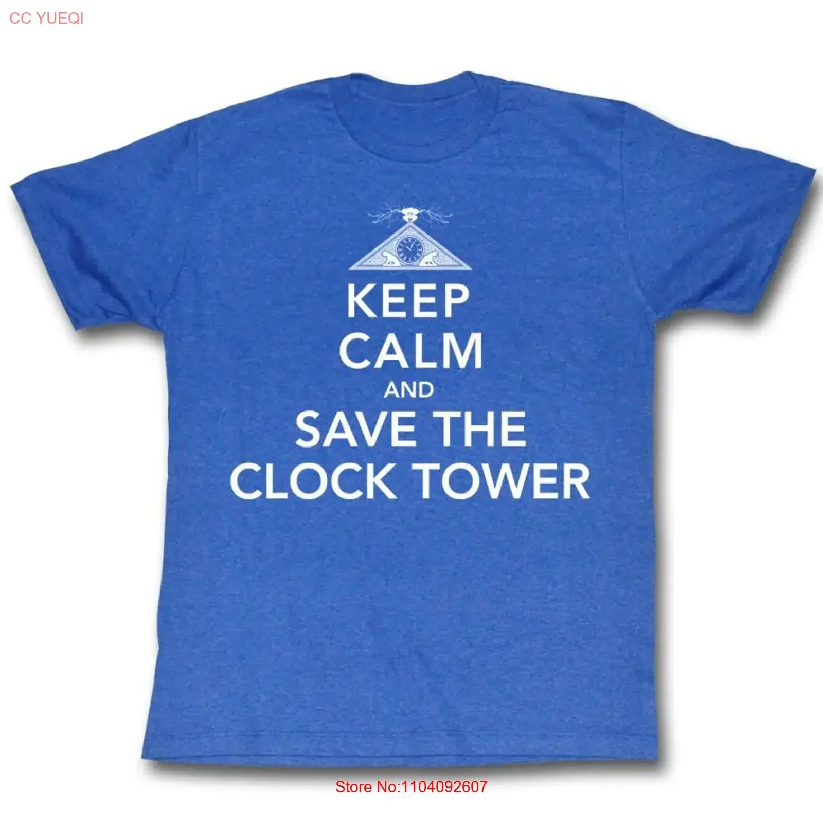 Camiseta para adultos Back to the Future Keep Calm Royal, estilo vintage, unisex, elegante, transpirable, ropa de diseñador suave para hombre