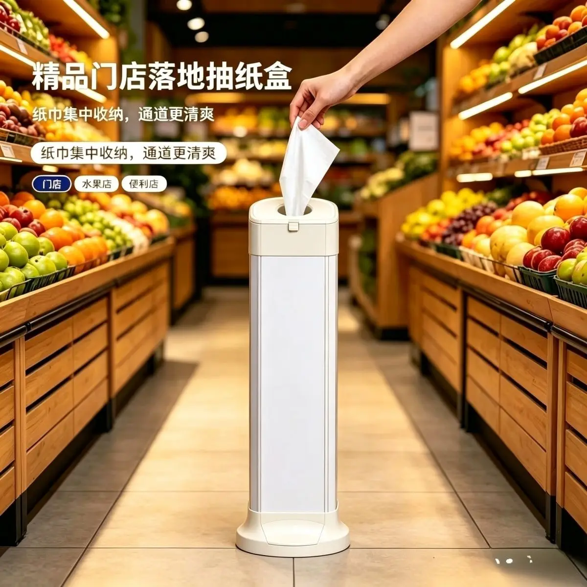 Automatic paper drawing machine Large-capacity vertical floor-to-ceiling home and commercial office stores Hotel three-lift tiss