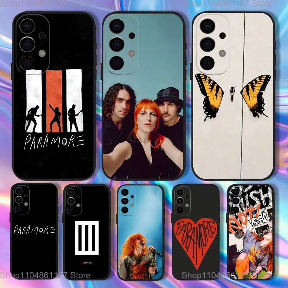 

P-ParamoreS Band Phone Case For Samsung S25,S24,S21,S22,S23,S30,Ultra,S20,Plus,Fe,Lite,5G Black Cover
