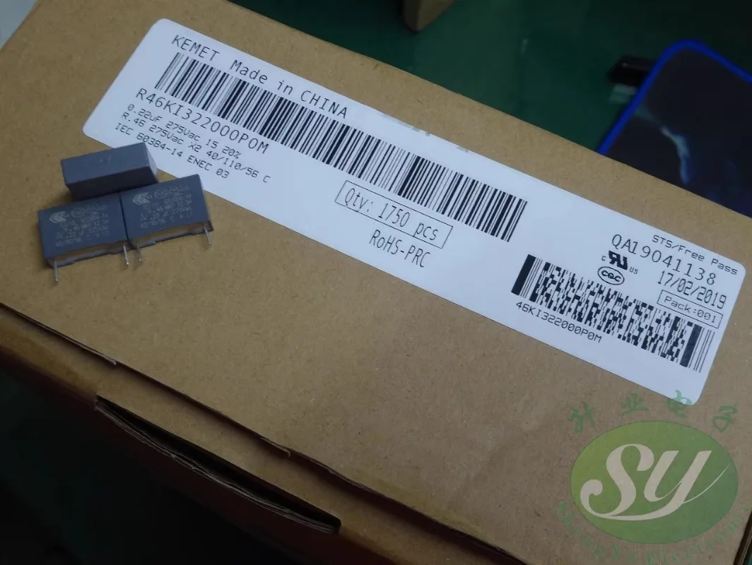 

10PCS AV R46KI322000P0M 0.22uf/275VAC 220nf u22 224 New 5.8MM film capacitor