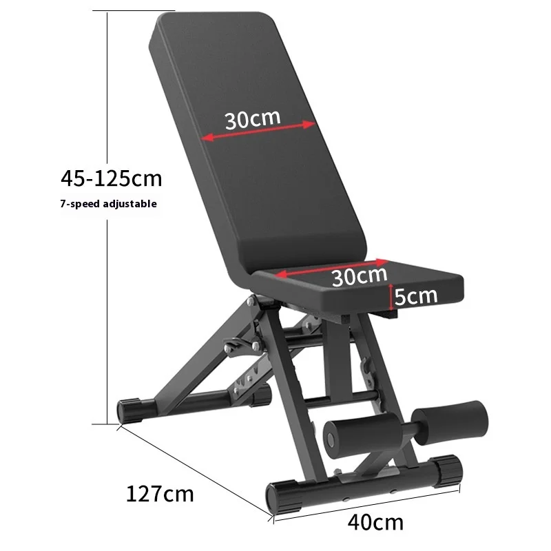 

Multifunctional Foldable Fitness Training Chair And Dumbbell Bench For Press Flat Bird Weightlifting Bed Sit-Ups Equipment 2025