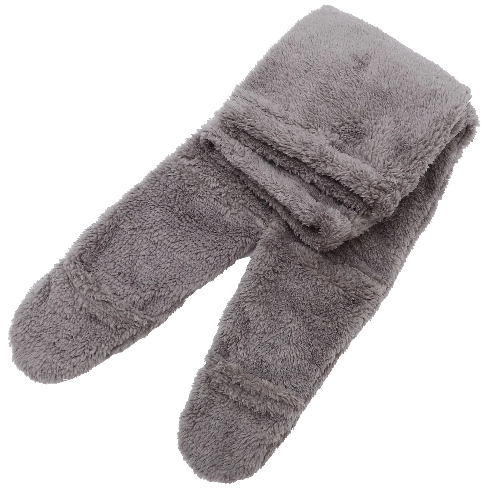 2 Pcs Thermal Stockings Leg Warmer for Men Long Knee Wool Cozy Universal and Women