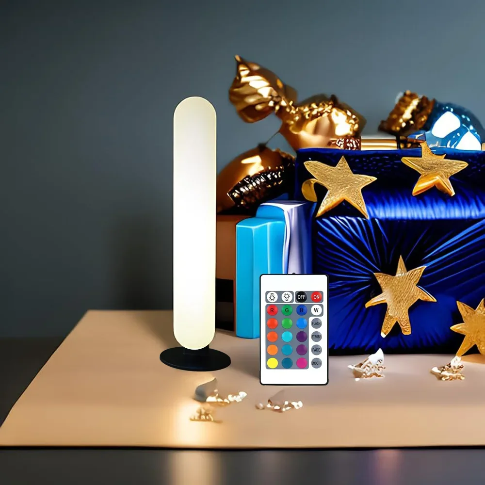 2pcs LED Night Light RGB Ambient Lights with Remote Control For Gaming TV Room Bedroom Decoration  Music Rhythm Symphony Lamp