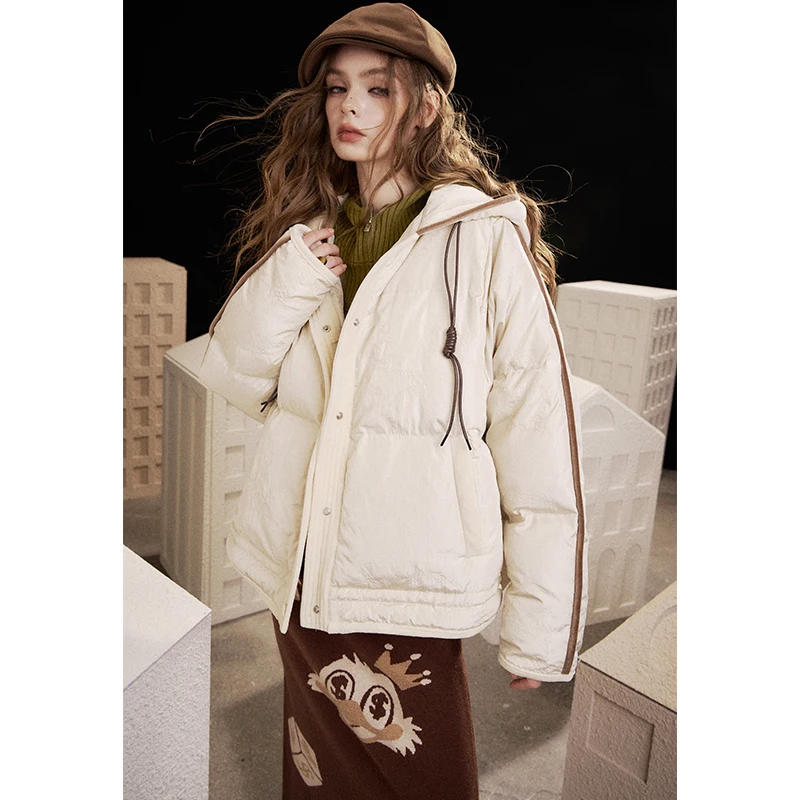 ELFSACK 2025 冬の新作 Y2K ヴィンテージ ダブルジップ ラペル ハートプリント ニットセーター 女性用