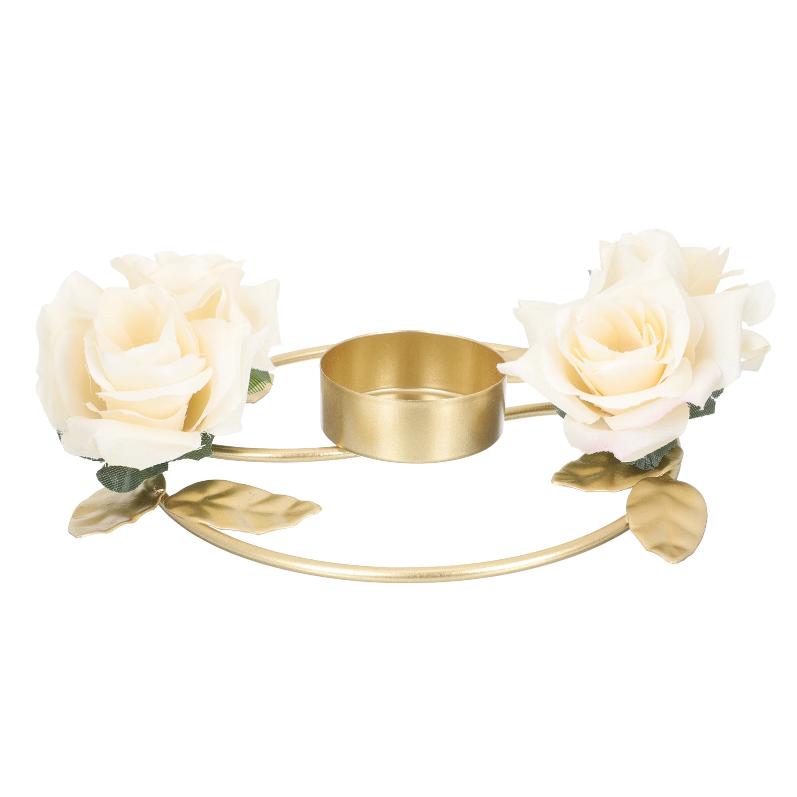 Golden Metal Candlestick Ornament Wedding Reception Decor Holder Elegant Centerpiece Table Decorations Craft