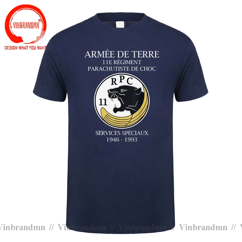 French Special Forces 11th Parachute Regiment Military T-Shirt Short Sleeve Casual Cotton O-Neck Summer TShirt Classic Tee shirt