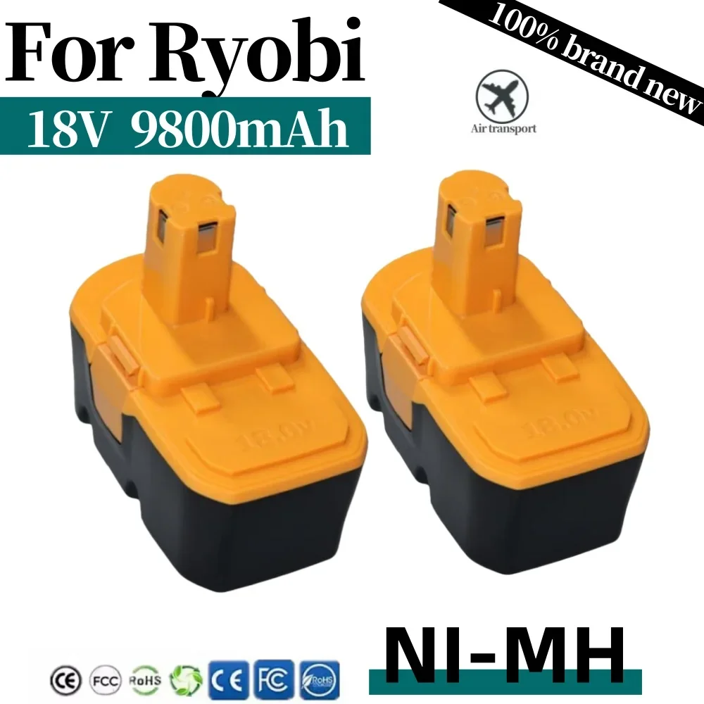 

18V 9800mAh Replacement Battery for Ryobi Compatible ABP1801 ABP1803 BPP1820 P100 P101 Cordless Power Tools