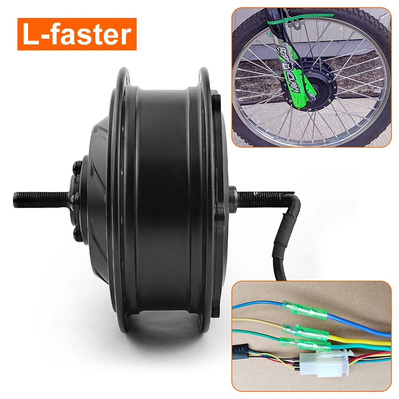 Ebike Front Drive, Brushless Gear, Ectric Bicycle Hub Motor, High Quality, 36V, 48V, 500W