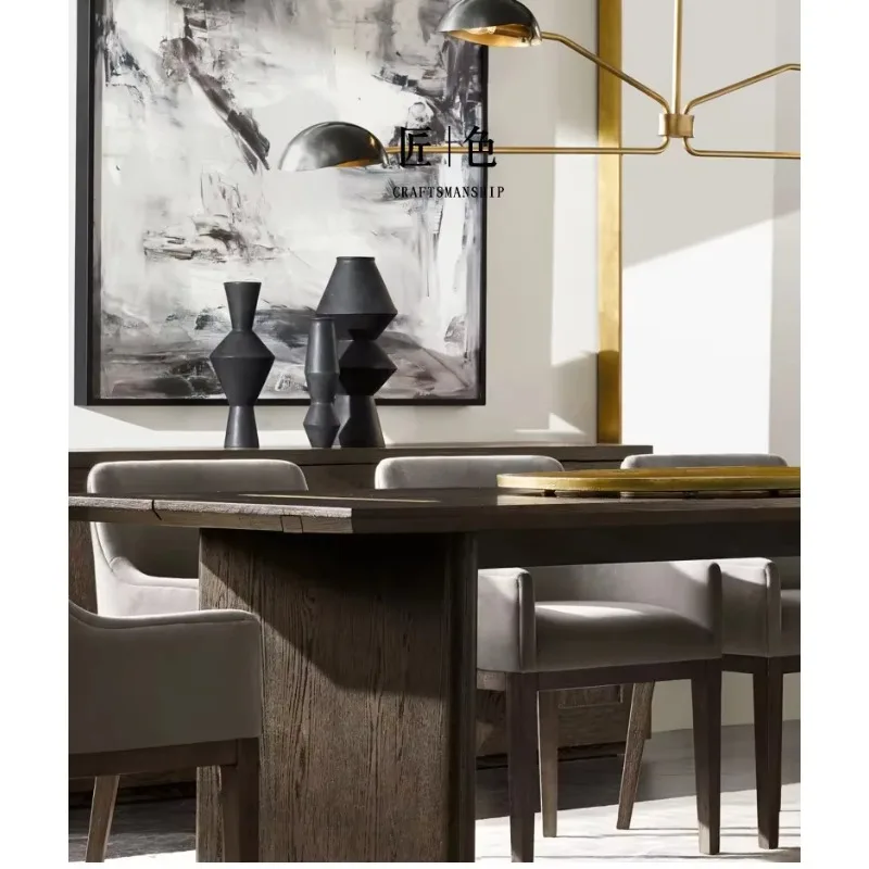 Post-Modern American LED Pendant Light, Neoclassical Minimalist Chandelier, Brass Black Fixture for Living Room & Home Lighting