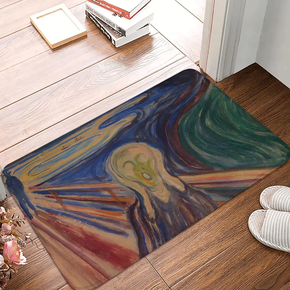 Edvard Munch - The Scream Doormat Rug carpet Mat Footpad Bath mat Non-slip toilet Balcony Parlor durable Washable