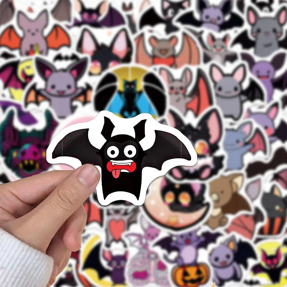 50PCS Kreative Fledermaus Niedlichen Cartoon Aufkleber Dekorative Notebook Telefon Fällen DIY Wasserdichte Aufkleber