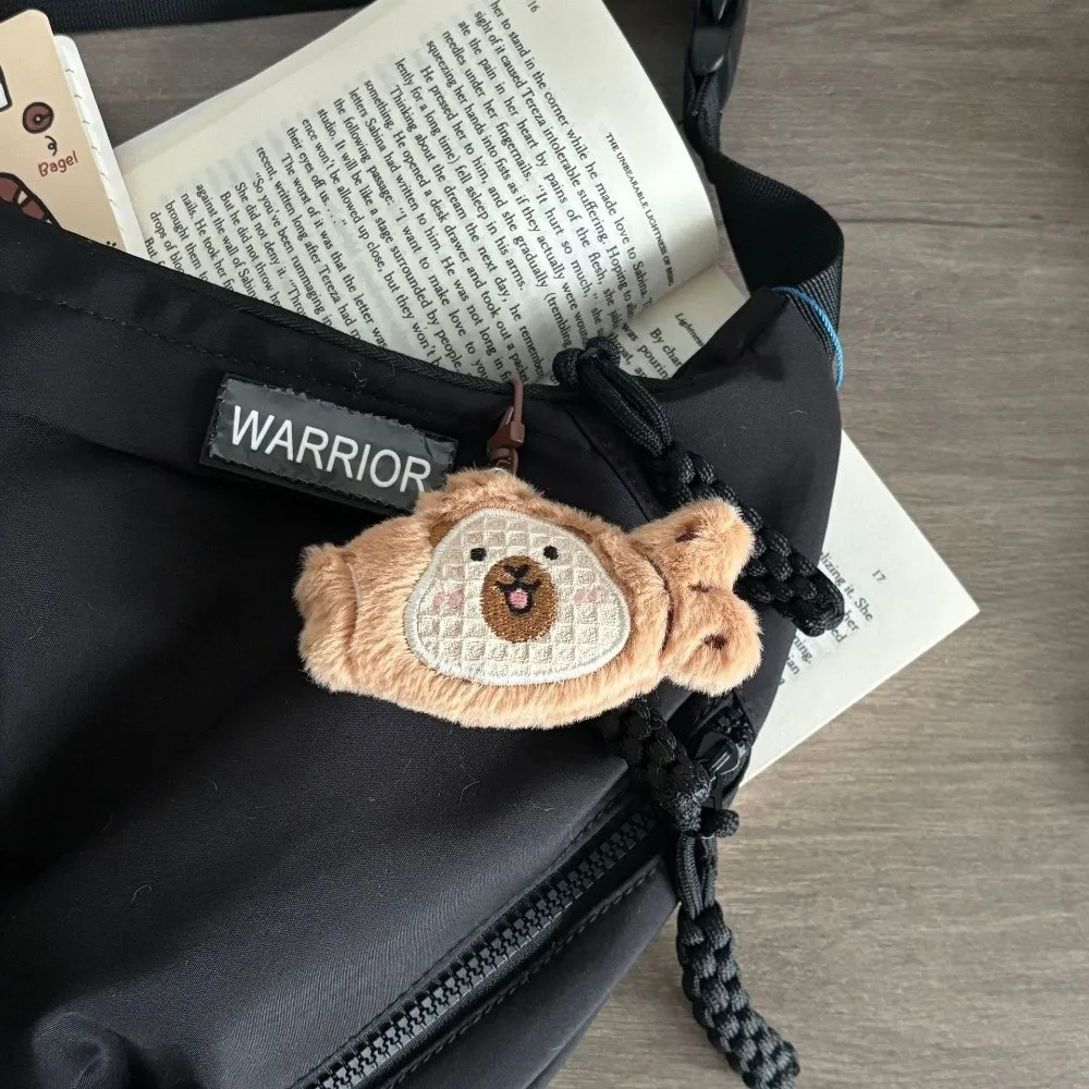 Lindo muñeco de peluche colgante comida suave delfín mochila llavero llavero de dibujos animados colgante muñeca decoración colgante