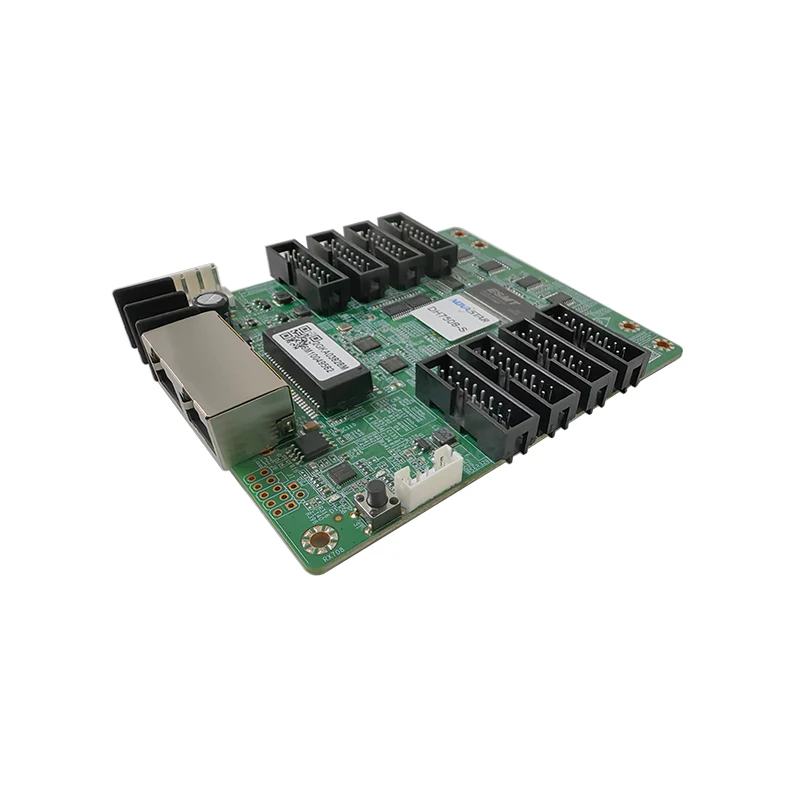 Novastar DIY kartu layar LED, tampilan LED penuh warna penerima DH7508 sistem tampilan kartu 256x256 piksel 8 * antarmuka HUB75E