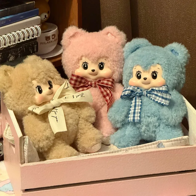 Pezzy bear série de presente caixa cega adorável anime figura surpresa caixa na moda boneca natal brinquedos colecionáveis mistério pendan presentes