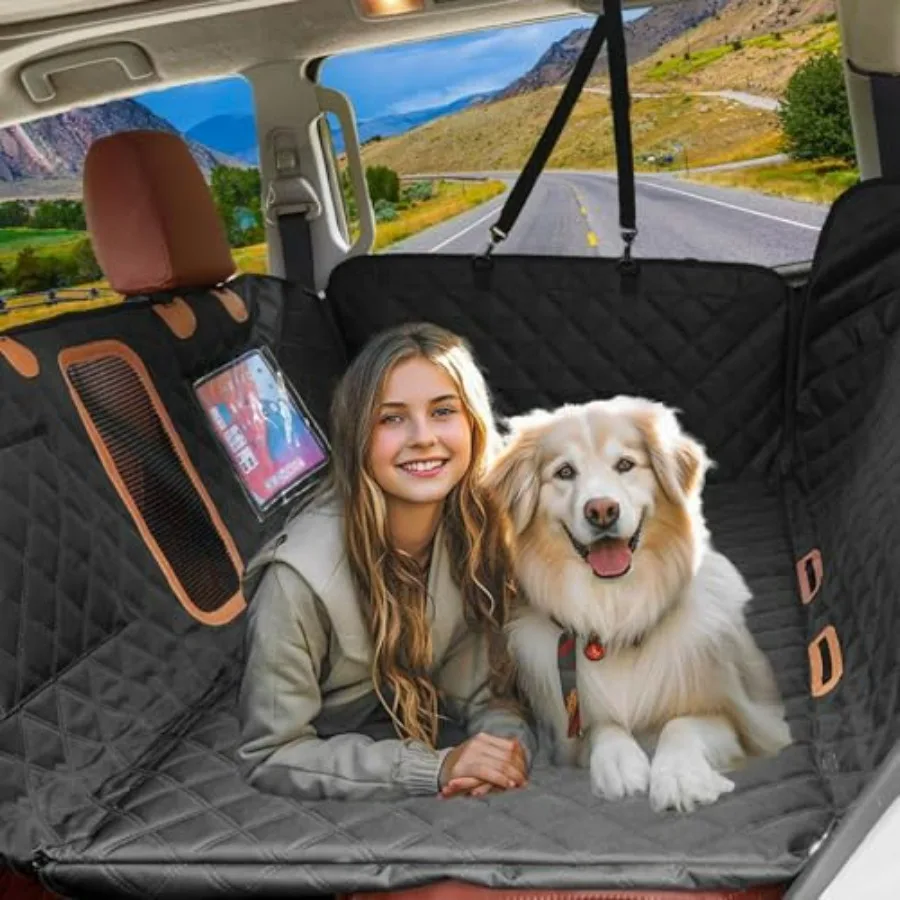 

Водонепроницаемый чехол-расширитель для заднего сиденья автомобиля для собак с жестким дном, устойчивый к царапинам и разрывам, из ткани Оксфорд 1680D