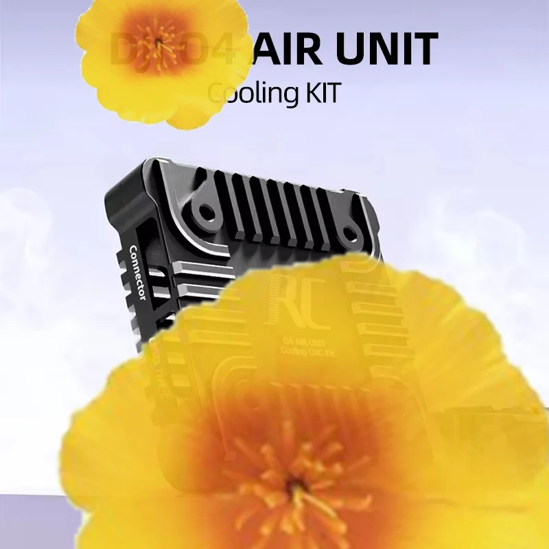 RunCam Speedybee O4 Wide Air Unit VTX Lens Mod KIT CNC Cooling Shell Case Coaxial Cable For O4 Wide Upgrade FPV Drone Quadcopter