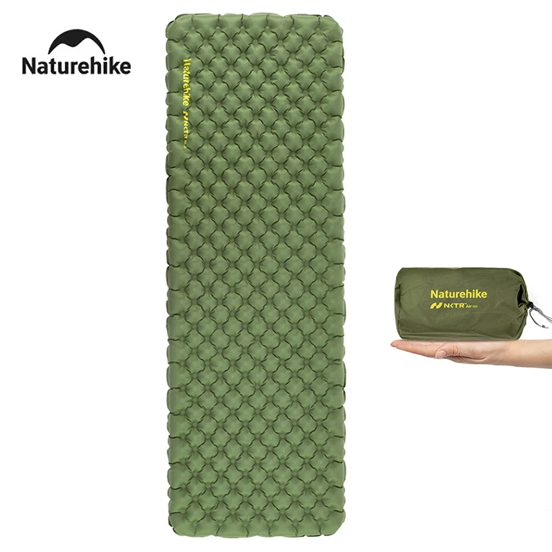 Naturehike 2024 New Camping Mattress 4.6 High R-Value Ultralight Folding Beach Air Sleeping Pad Outdoor Hiking Air Mattress