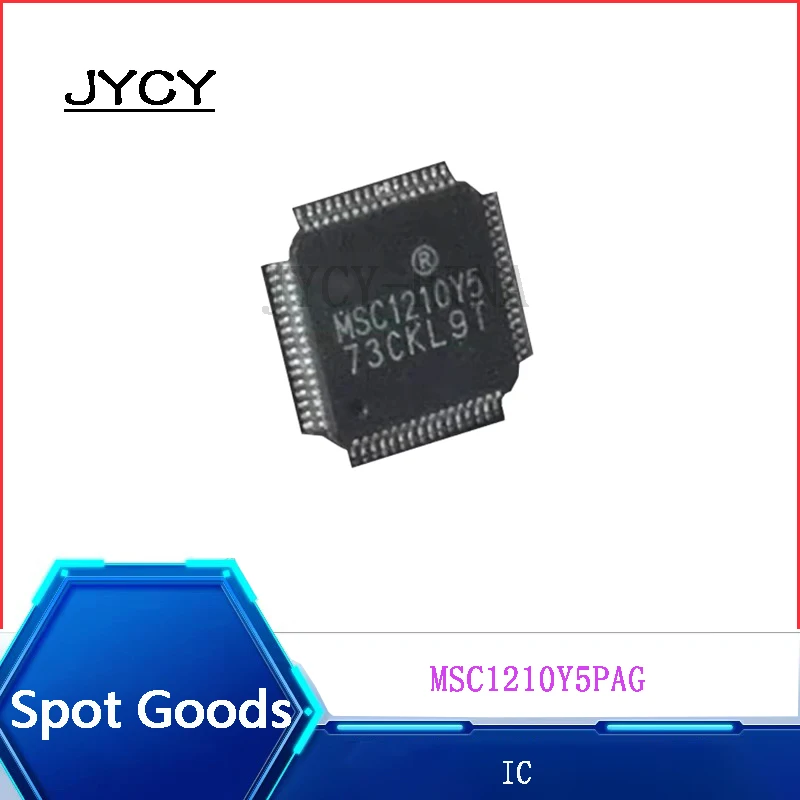 

1PCS MSC1210Y5PAG Brand new in stock MSC1210Y5PAGR MSC1210Y5 QFP64 data collection ADC/DAC