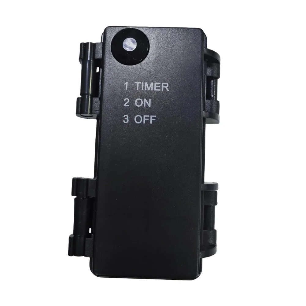 AA Battery Powered 2 Section Waterproof Timer Switch Featuring 3 Adjustable Timing Modes for Indoor For Home Applications