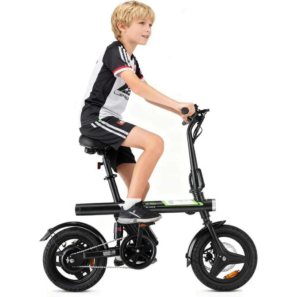 دراجة كهربائية لمحرك 500 وات للبالغين، دراجة كهربائية قابلة للطي بقدرة 20 ميلاً في الساعة، دراجات كهربائية للبالغين مقاس 14 بوصة/16 بوصة/20 بوصة/26 بوصة مع منجد ذكي، 7.8/10.4 أمبير في الساعة #1