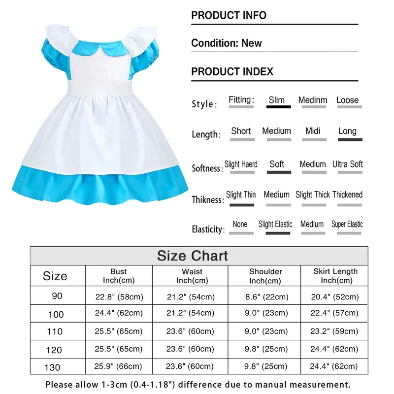 Jurebesia Alice in wonder costume per ragazze compleanno principessa vestire vestiti abiti pasquali festa di Halloween costume cosplay