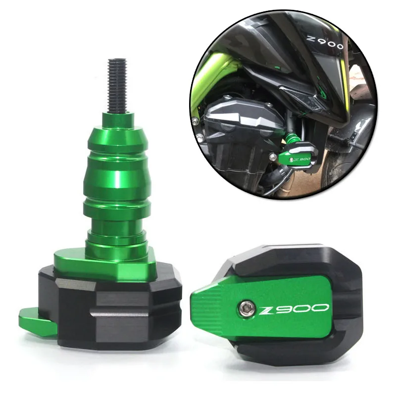 Para kawasaki z900 z900rs z 900 900rs 2017-2021 motocicleta caindo proteção quadro slider carenagem guarda anti acidente almofada protetor