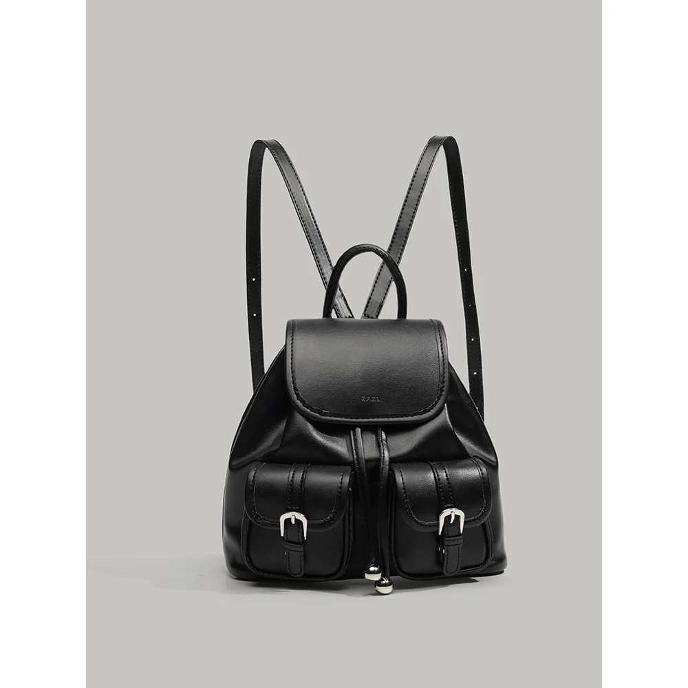 

2025 New Niche Design Summer Small Book Bag With Multiple Pockets, Fashionable And Versatile Outdoor Backpack For Women