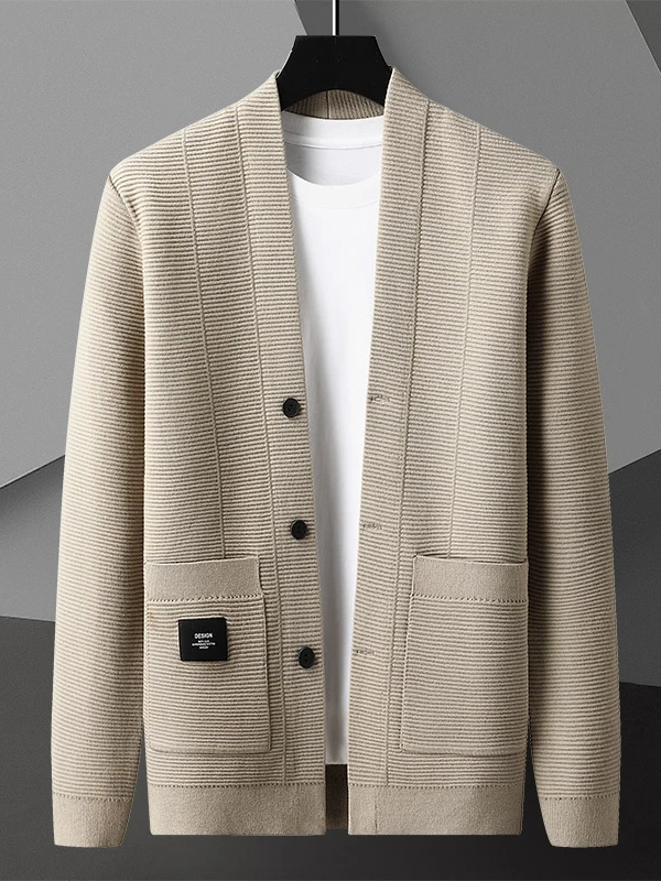 

Men's Knitted Open Cardigan Lightweight Casual Sle V-Ne Long Sve Sweater Spring Autumn New Arrival Premium Quali