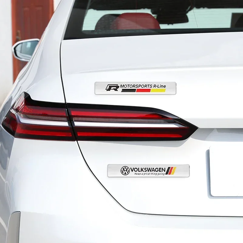 

3D Alloy Car Body Stickers Trunk Decals Auto Accessories For VW GTI Atlas Jetta Touareg Variant Golf Polo Taos Nivus Passat ID.3