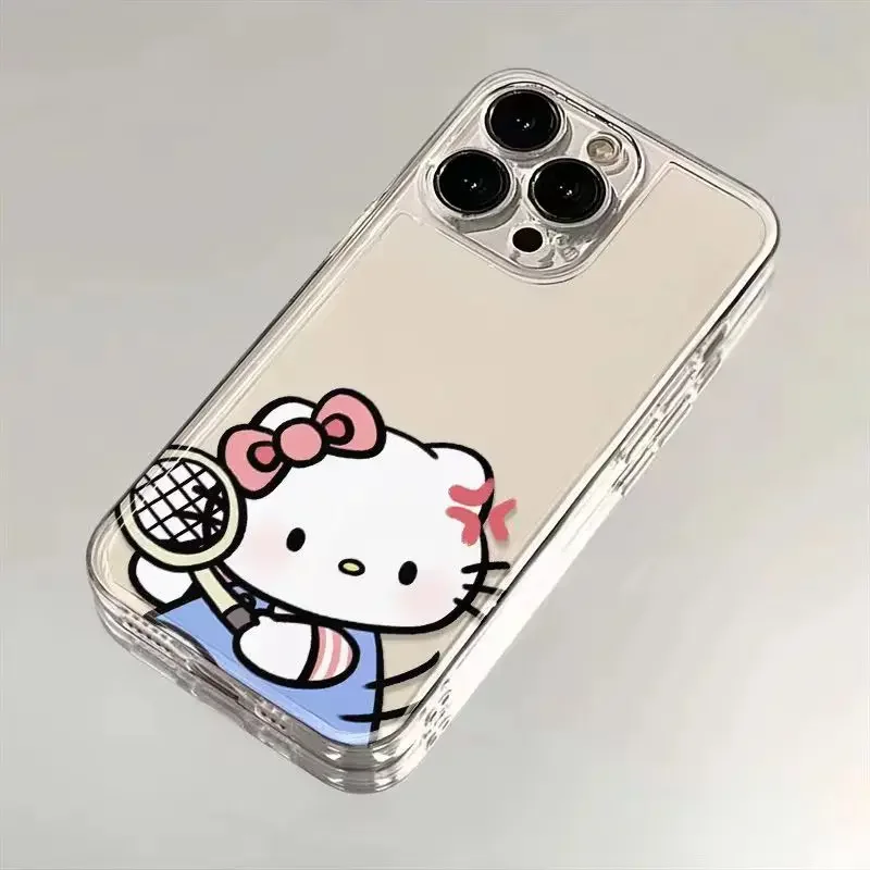 Sanrio Hello Kitty Pochacco Play Tennis Couple Y2K Phone Case For iPhone 16 15 14 13 12 11 Mini Pro Max X XR XSMax 7 8 Plus SE20