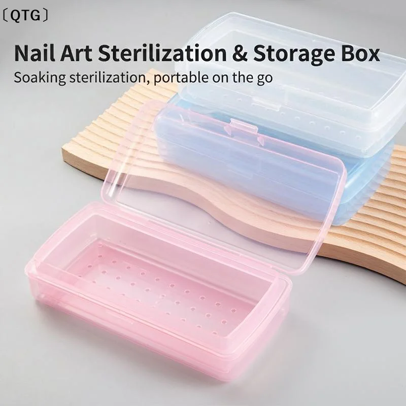 〔QTG〕Portable Nail Salon Disinfection Box Disinfection Tray Non-battery Box Suitable For Nail Art Tool
