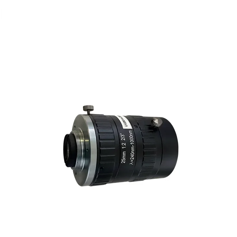

240-1000nm UV 2/3” C-Mount F2.0-11 25mm Prime Lens