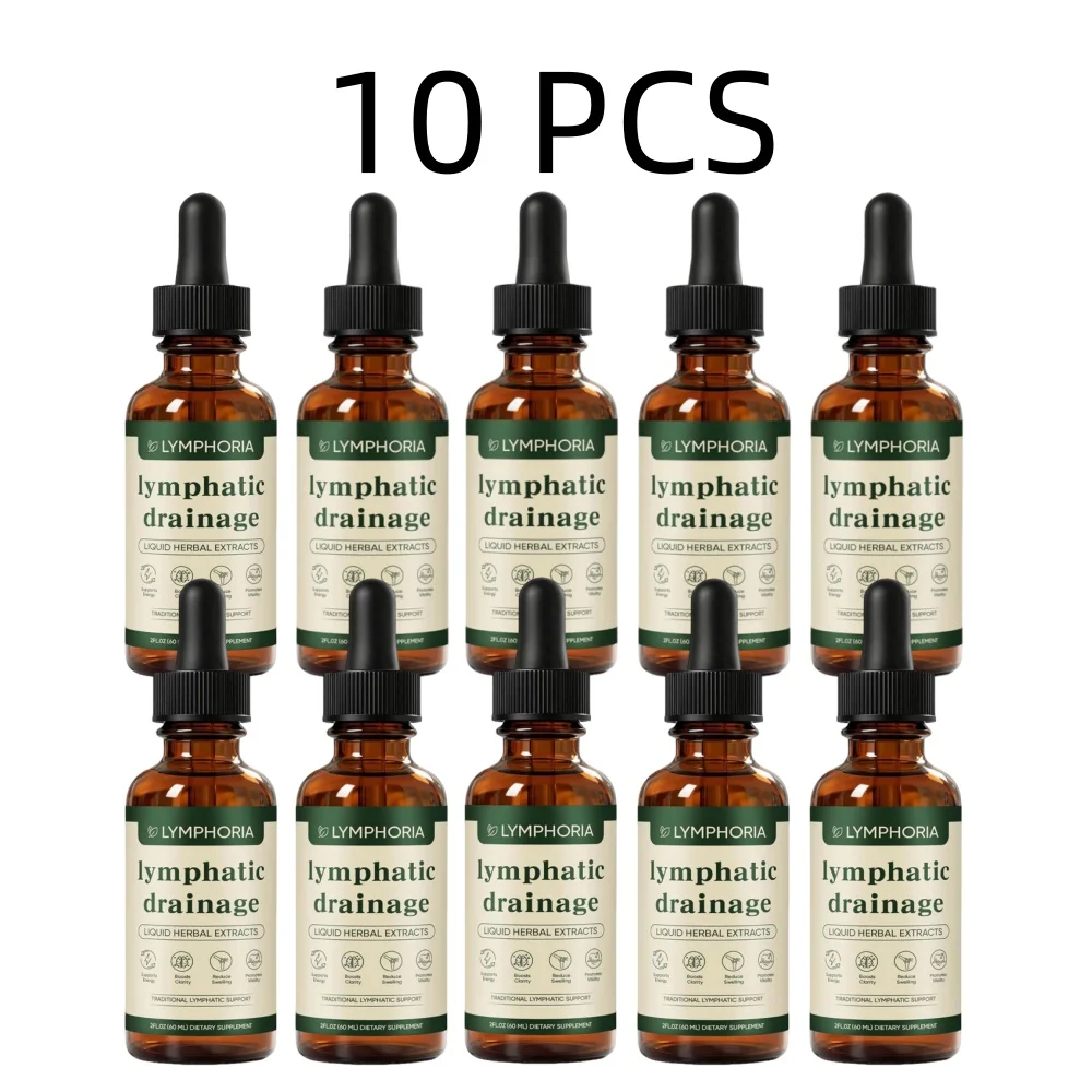 60ml Lymphdrainage-Tropfen Natürliche Kräuterformel Toxin-Elimination Schwellungsreduktion Lymphunterstützende Flüssigkeit